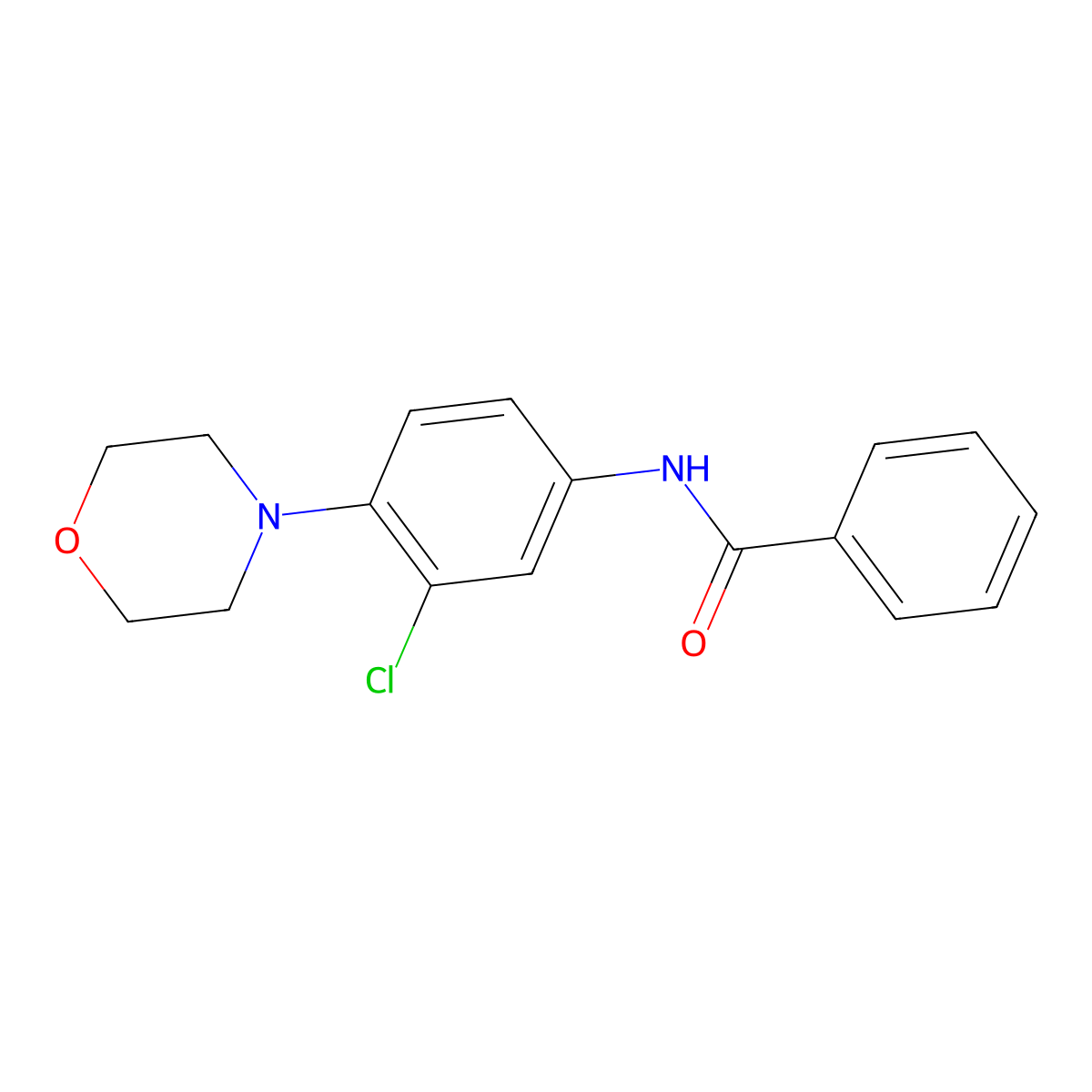 N-(3-chloro-4-morpholin-4-ylphenyl)benzamide molecular structure, CAS 426248-56-8