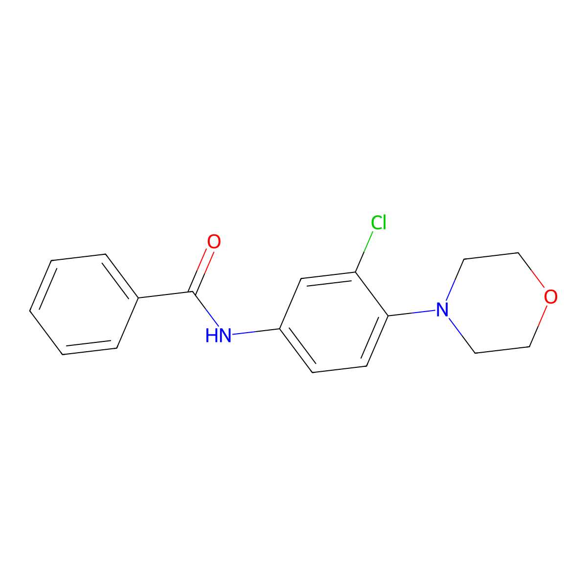N-(3-chloro-4-morpholin-4-ylphenyl)benzamide molecular structure, CAS 426248-56-8