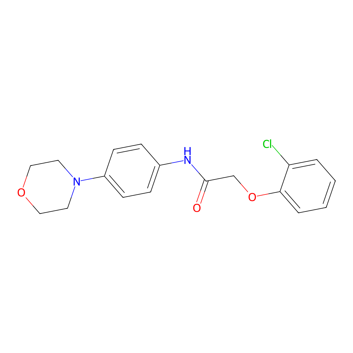 2-(2-chlorophenoxy)-N-(4-morpholin-4-ylphenyl)acetamide molecular structure, CAS 426248-66-0