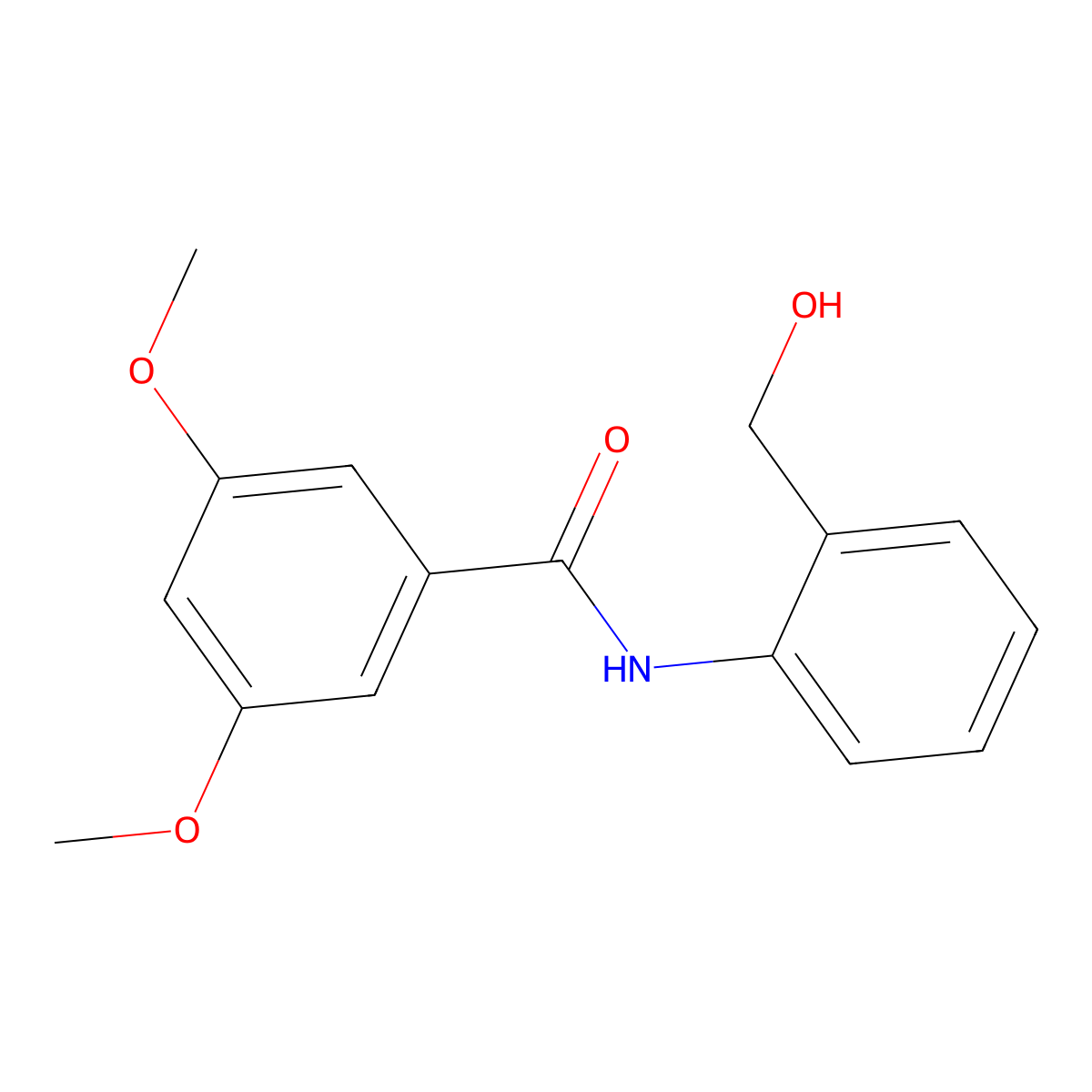 N-[2-(hydroxymethyl)phenyl]-3,5-dimethoxybenzamide molecular structure, CAS 426248-70-6