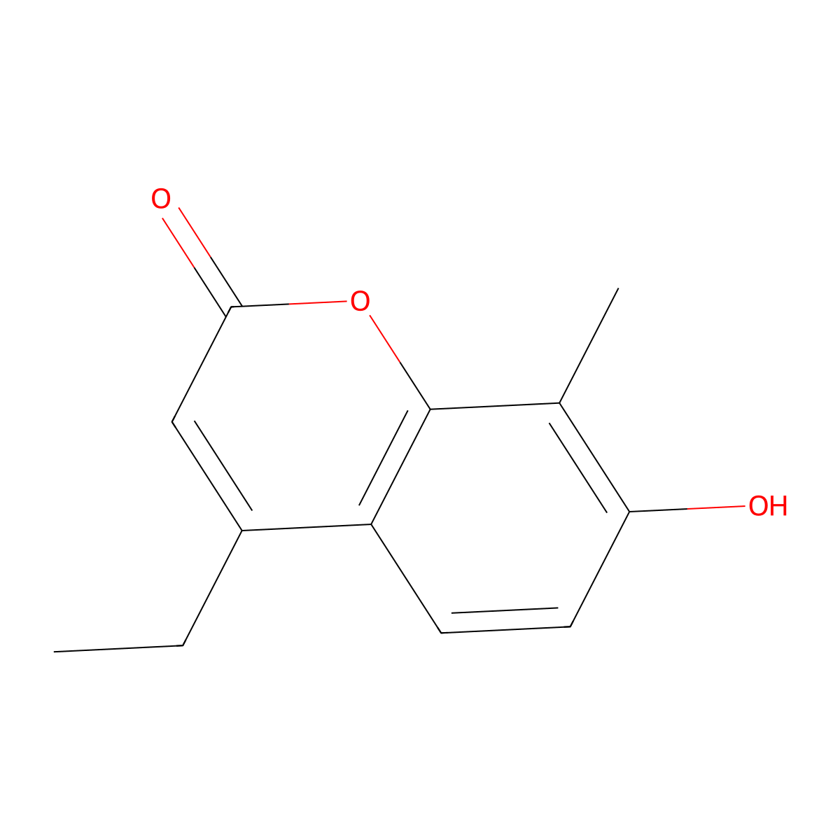 4-ethyl-7-hydroxy-8-methyl-2H-chromen-2-one molecular structure, CAS 426250-36-4