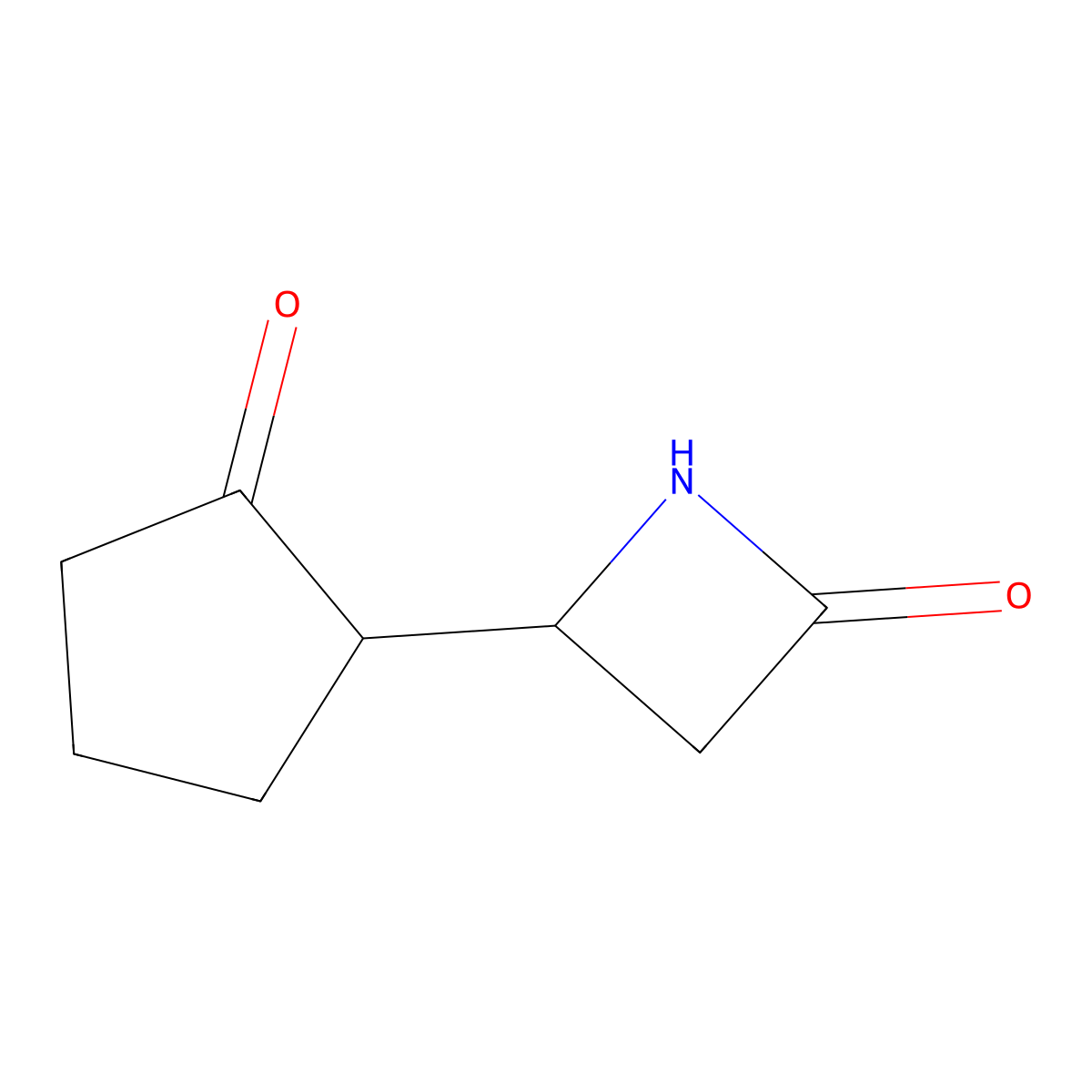 4-(2-Oxocyclopentyl)azetidin-2-one molecular structure, CAS 426260-25-5