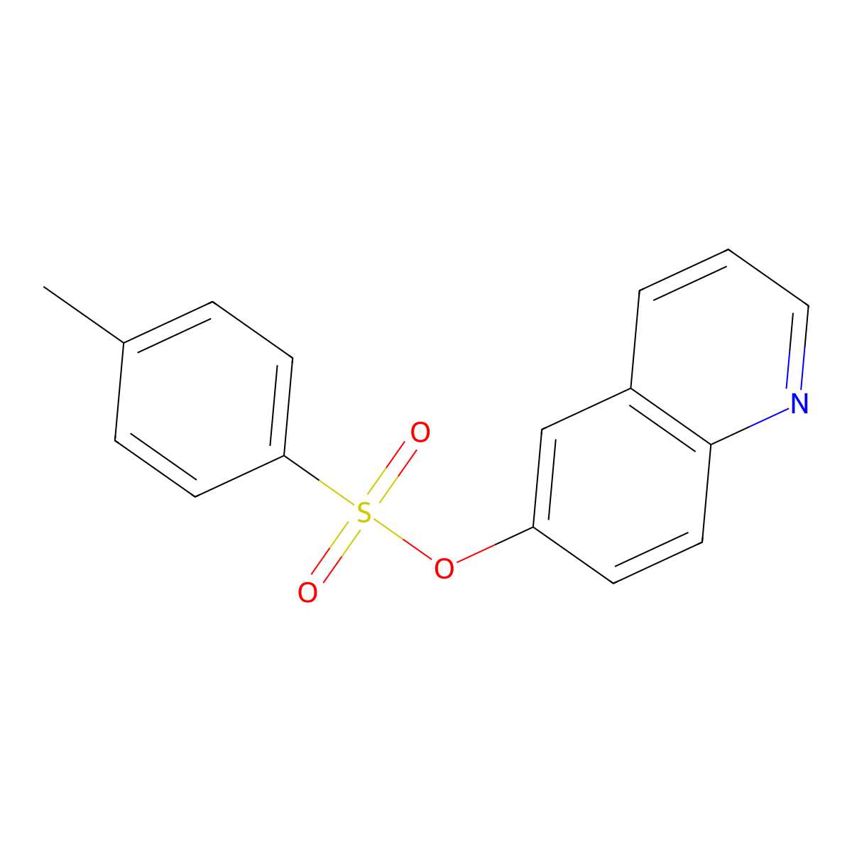 Quinolin-6-yl 4-methylbenzene-1-sulfonate molecular structure, CAS 426265-40-9