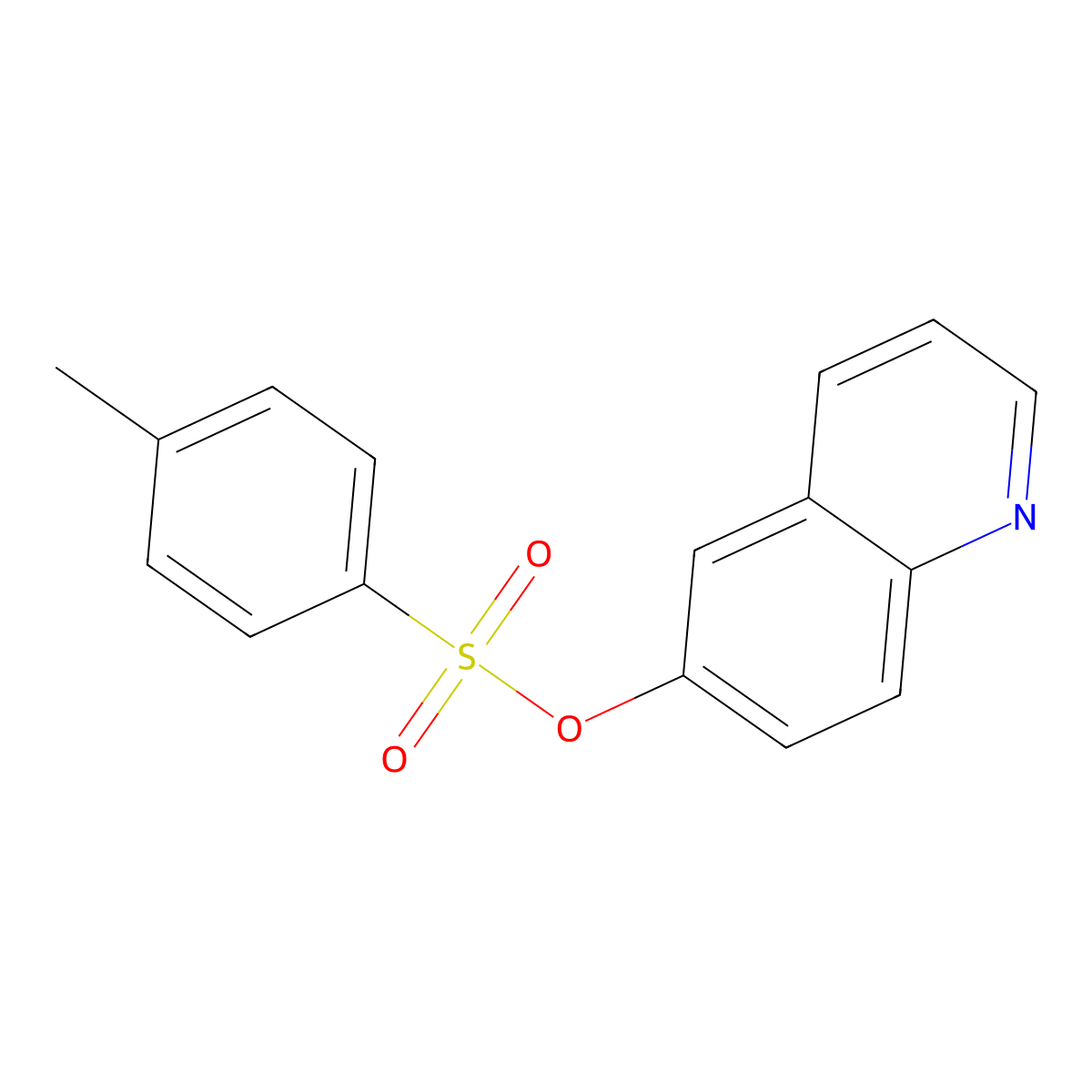 Quinolin-6-yl 4-methylbenzene-1-sulfonate molecular structure, CAS 426265-40-9