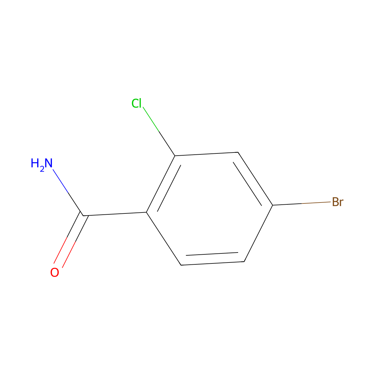 4-Bromo-2-chlorobenzamide molecular structure, CAS 426265-73-8