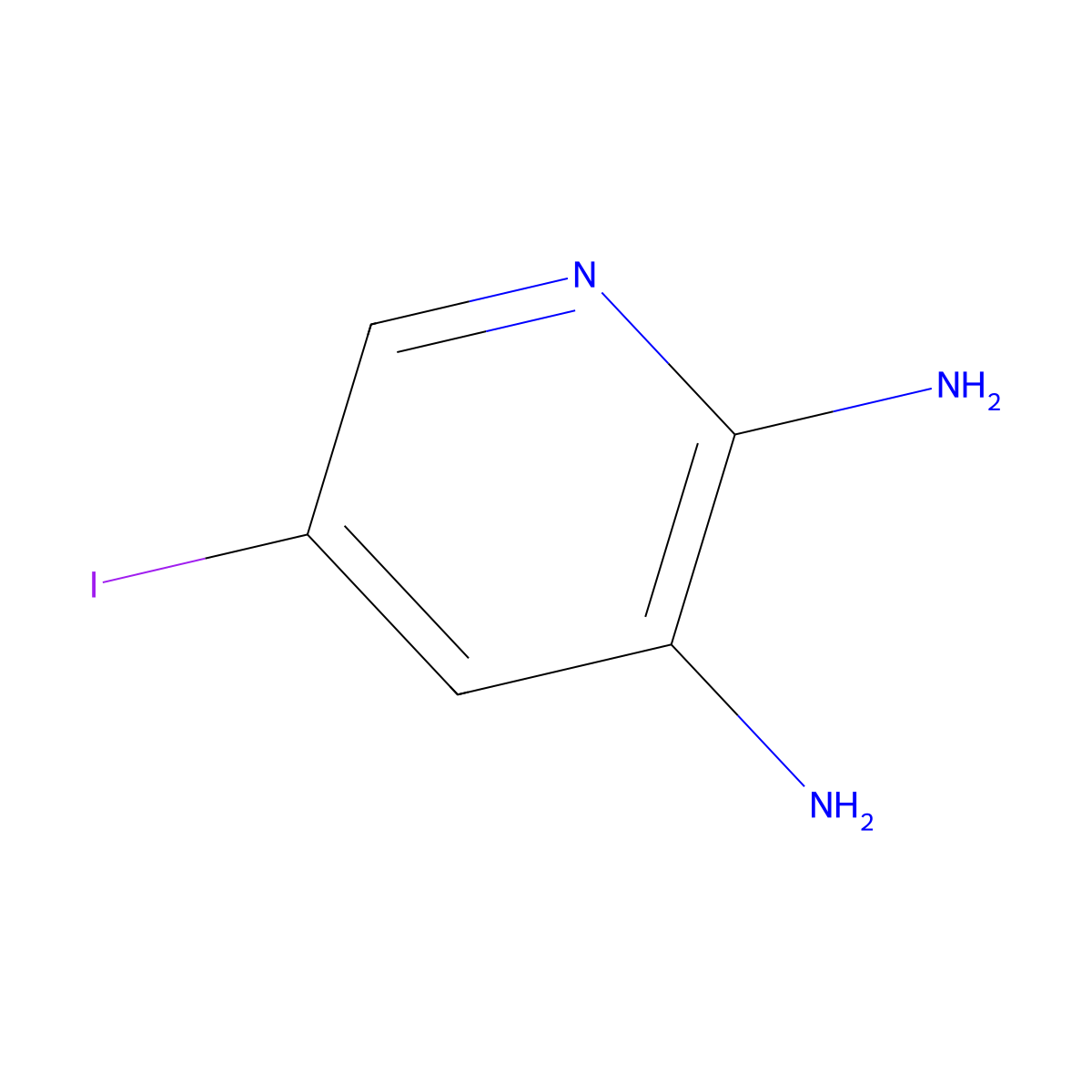 5-Iodopyridine-2,3-diamine molecular structure, CAS 426463-01-6