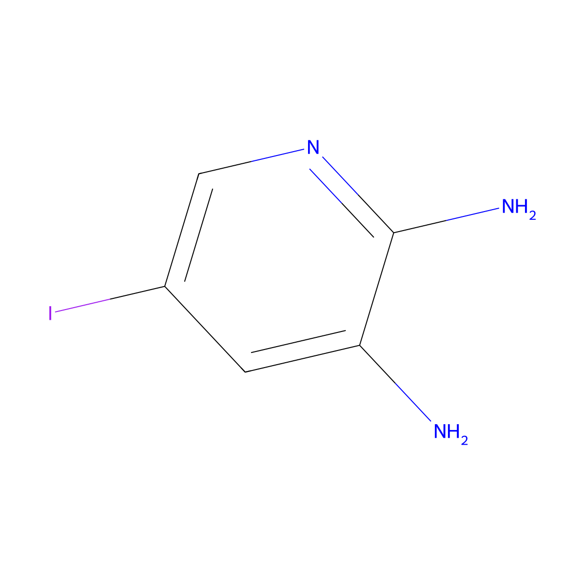 5-Iodopyridine-2,3-diamine molecular structure, CAS 426463-01-6