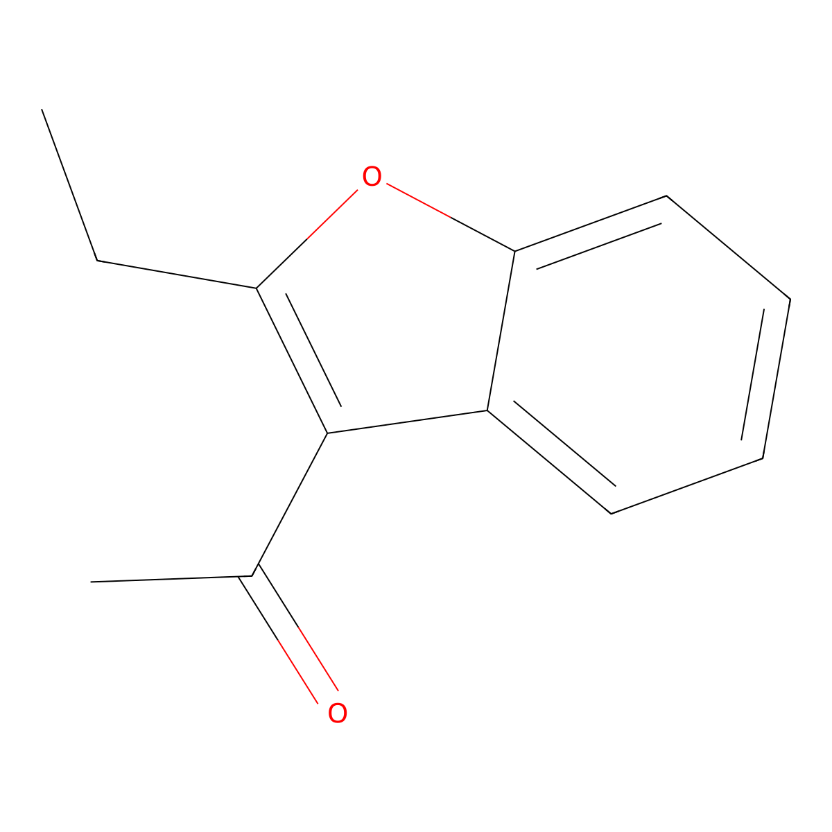 3-Acetyl-2-ethylbenzofuran molecular structure, CAS 4265-18-3