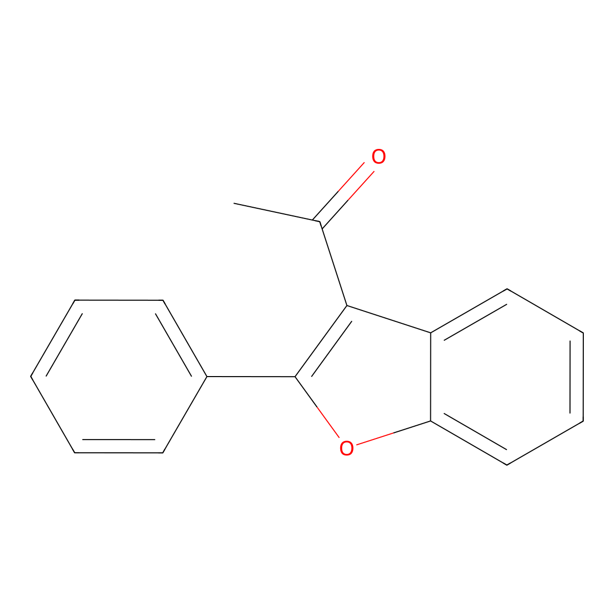 1-(2-Phenylbenzofuran-3-yl)ethanone molecular structure, CAS 4265-21-8