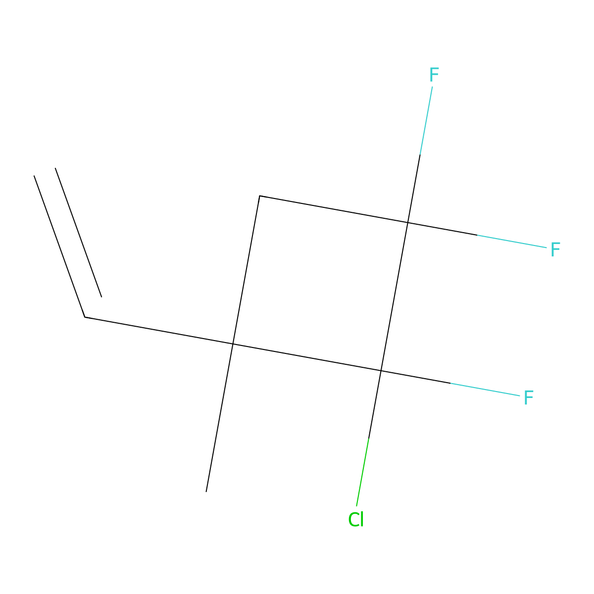 1,1,2-Trifluoro-2-chloro-3-methyl-3-vinylcyclobutane molecular structure, CAS 4265-28-5