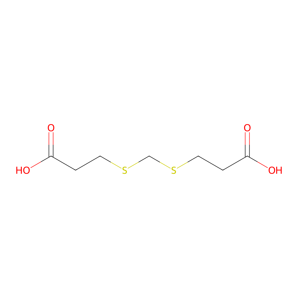 3,3'-(Methylenebis(thio))bispropionic acid molecular structure, CAS 4265-57-0
