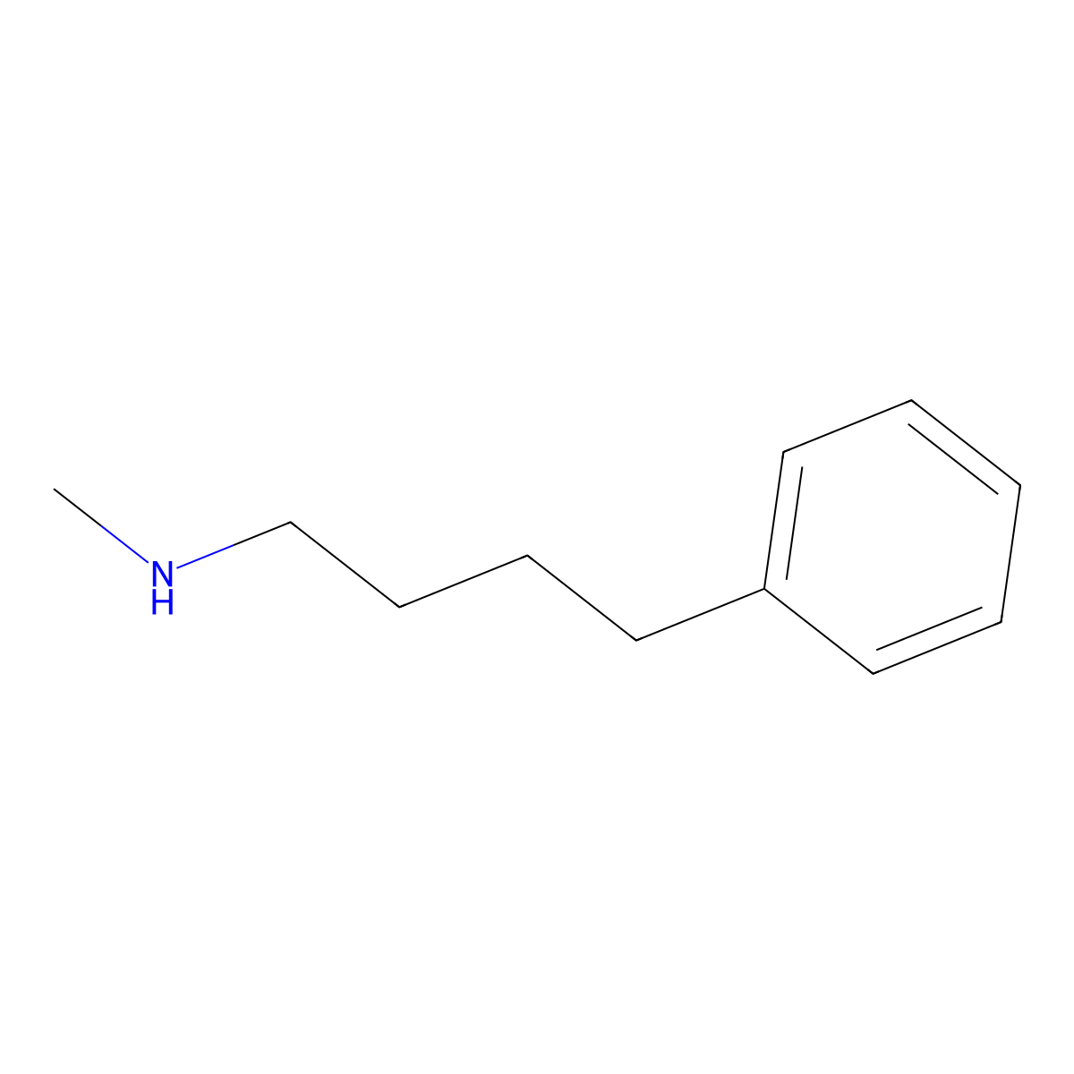 Methyl(4-phenylbutyl)amine molecular structure, CAS 4265-99-0