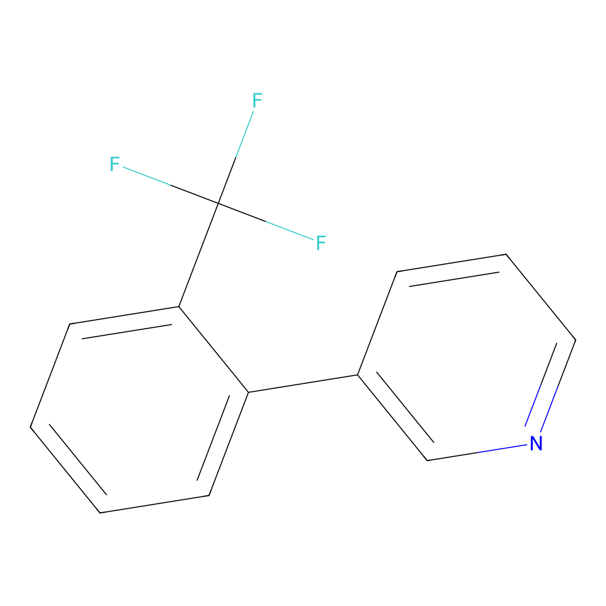 3-[2-(Trifluoromethyl)phenyl]pyridine molecular structure, CAS 426823-26-9