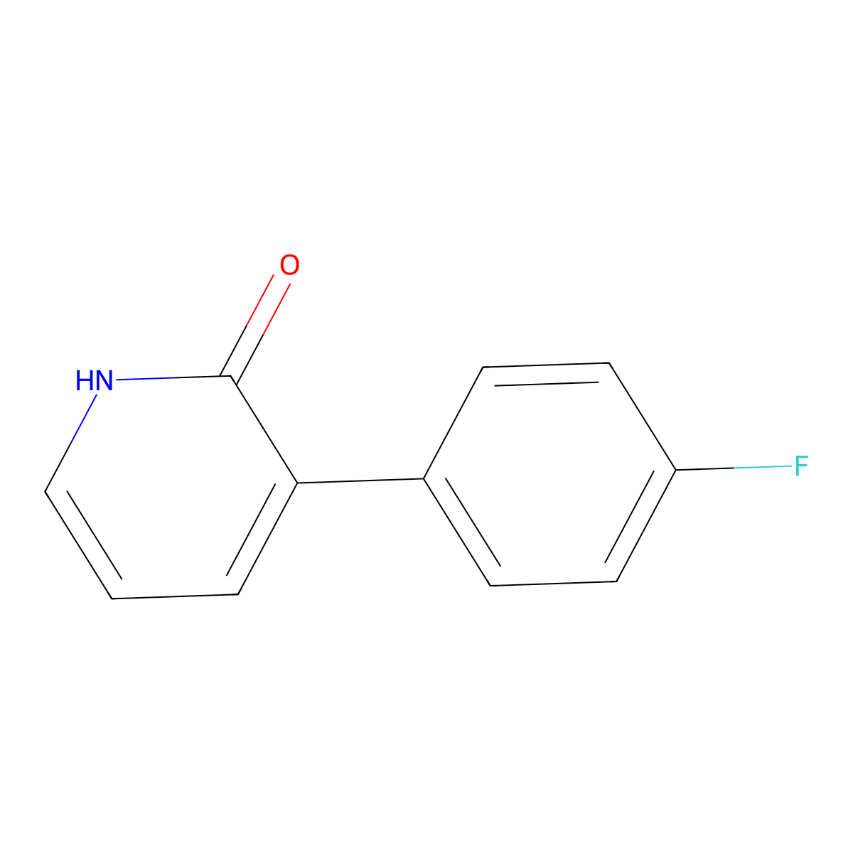 3-(4-Fluorophenyl)pyridin-2(1H)-one molecular structure, CAS 426823-48-5