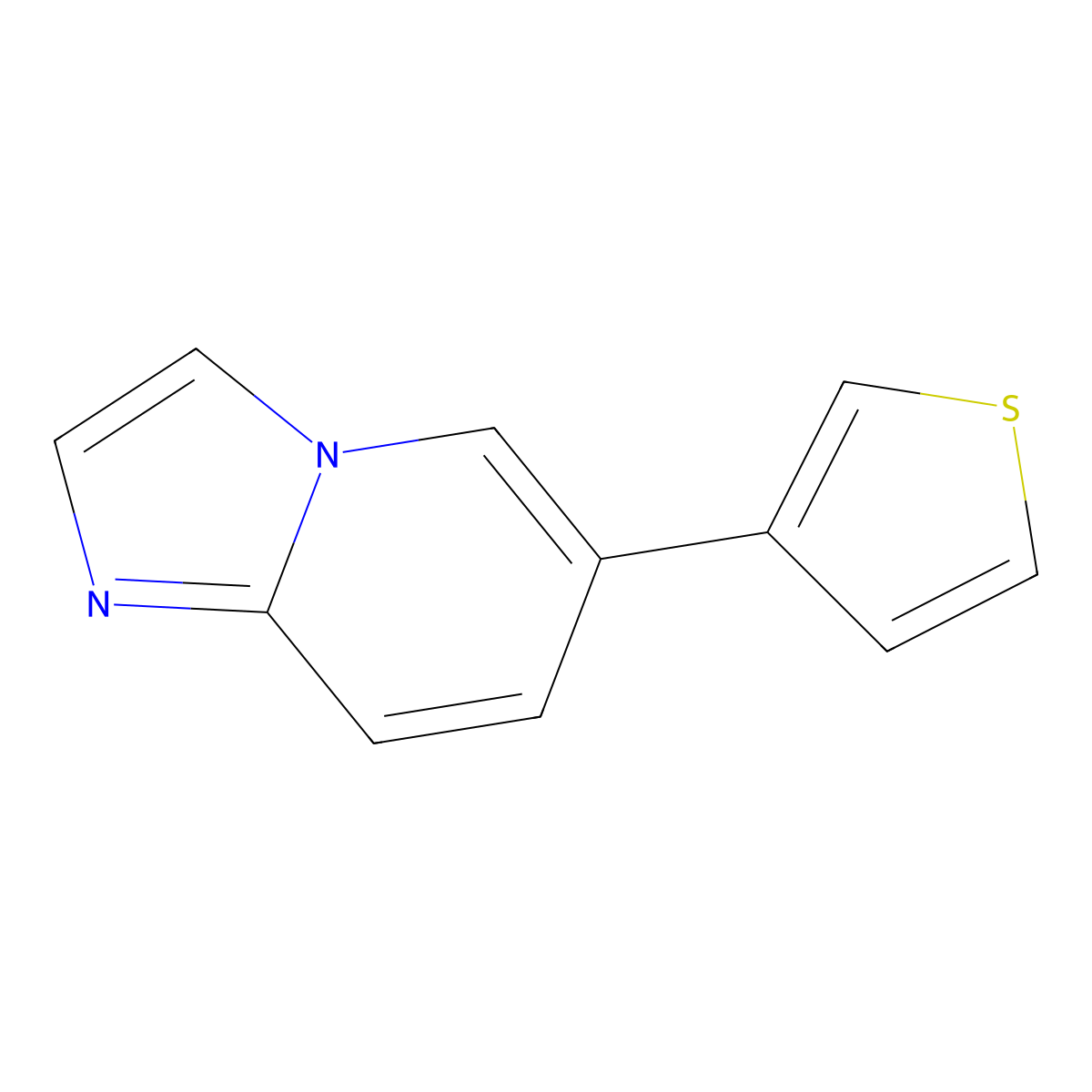 6-(3-Thienyl)imidazo[1,2-a]pyridine molecular structure, CAS 426825-67-4