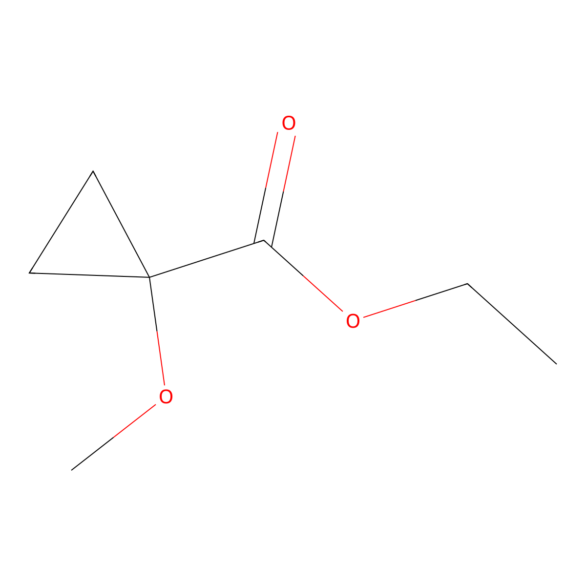 Ethyl 1-methoxycyclopropane-1-carboxylate molecular structure, CAS 426828-30-0