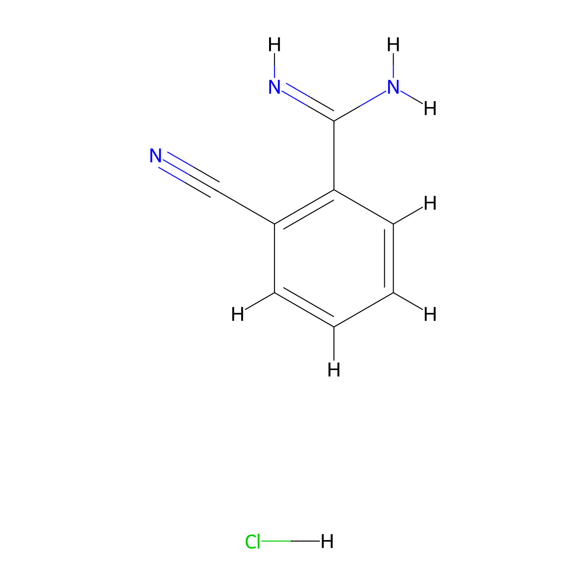 2-Cyanobenzamidine Hydrochloride molecular structure, CAS 426828-36-6
