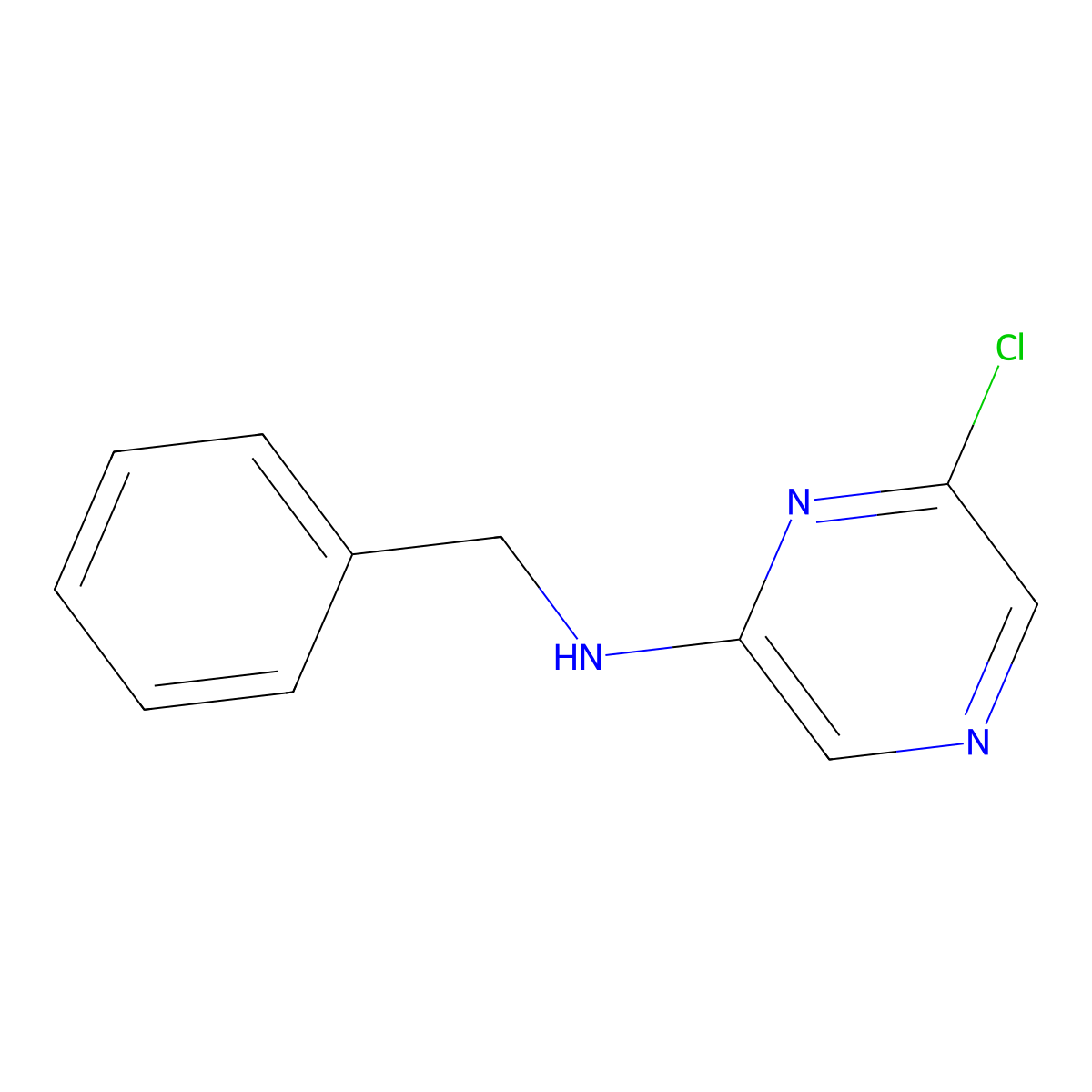 N-Benzyl-6-chloropyrazin-2-amine molecular structure, CAS 426829-61-0
