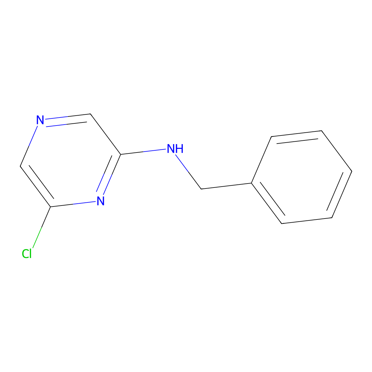 N-Benzyl-6-chloropyrazin-2-amine molecular structure, CAS 426829-61-0