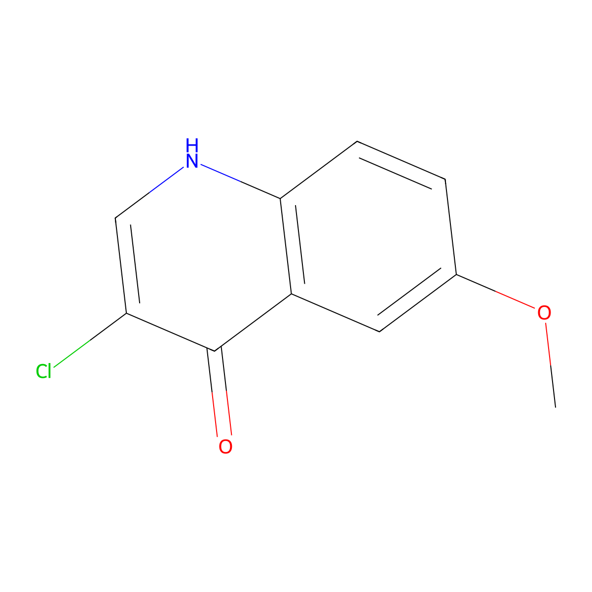 3-Chloro-6-methoxyquinolin-4-ol molecular structure, CAS 426842-72-0