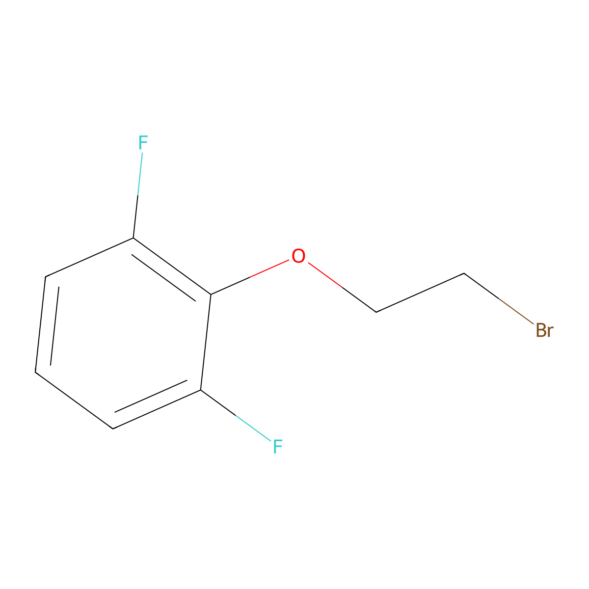2-(2-Bromoethoxy)-1,3-difluorobenzene molecular structure, CAS 426842-96-8