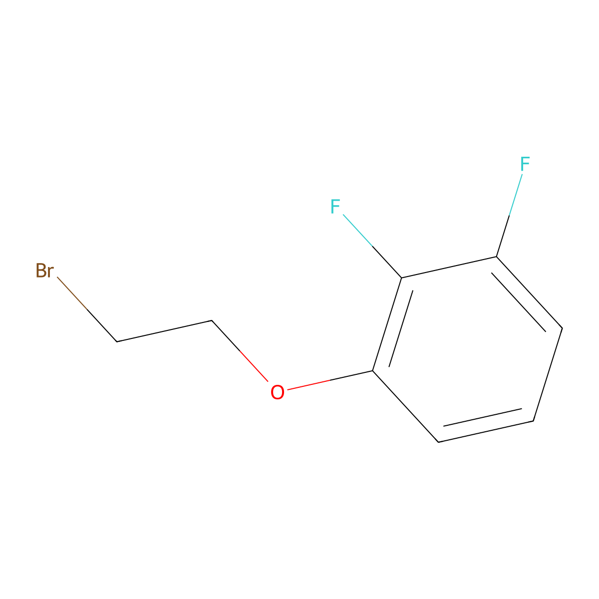 1-(2-Bromoethoxy)-2,3-difluorobenzene molecular structure, CAS 426843-00-7