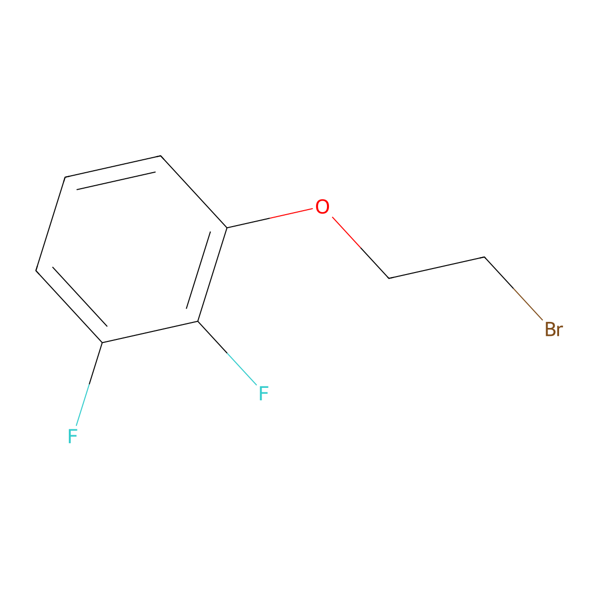 1-(2-Bromoethoxy)-2,3-difluorobenzene molecular structure, CAS 426843-00-7