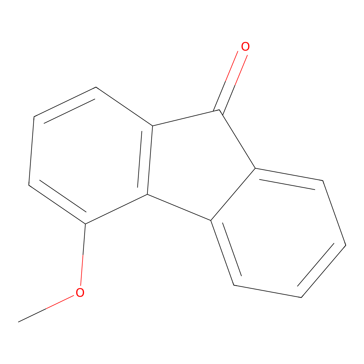 4-Methoxy-9-fluorenone molecular structure, CAS 4269-16-3