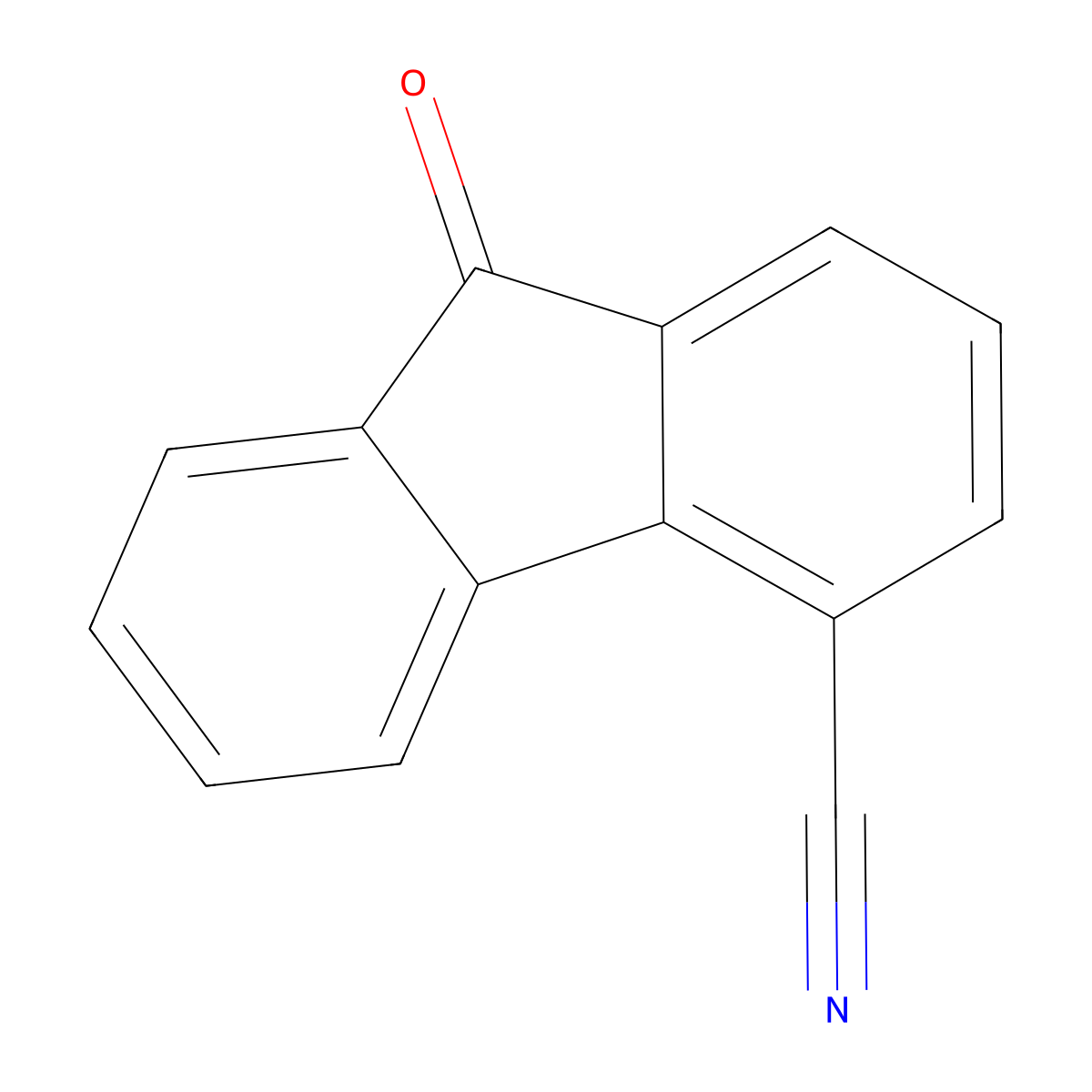 9-Oxofluorene-4-carbonitrile molecular structure, CAS 4269-20-9
