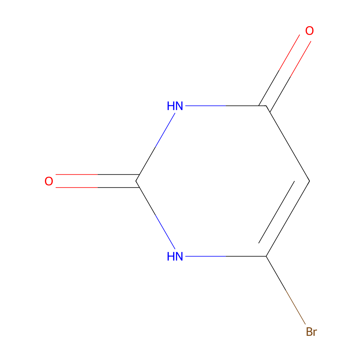 6-Bromouracil molecular structure, CAS 4269-93-6