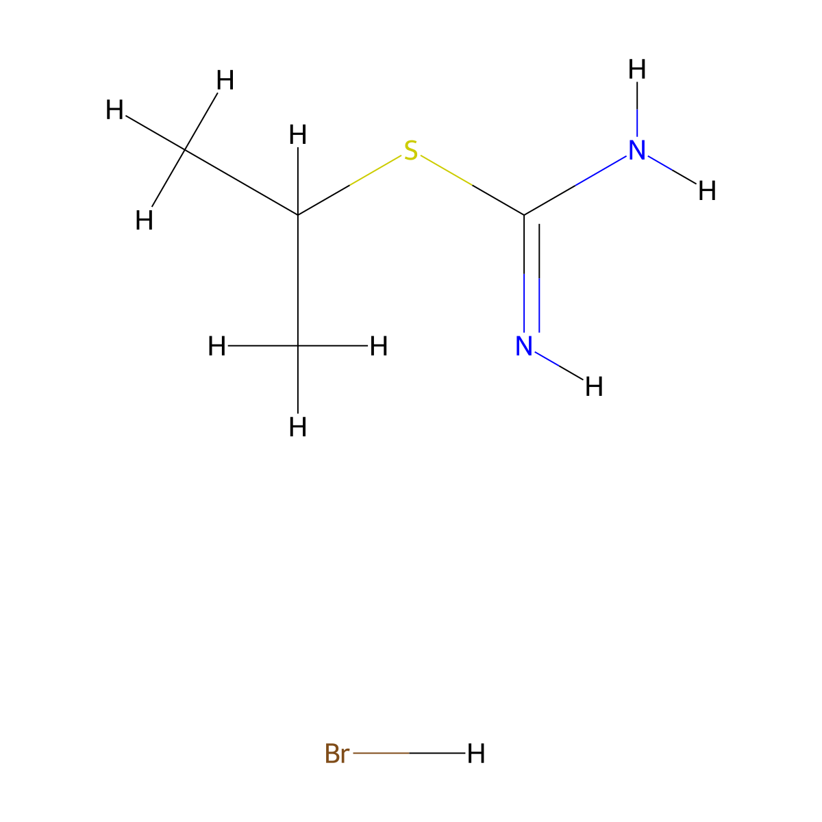 S-Isopropylisothiourea hydrobromide molecular structure, CAS 4269-97-0