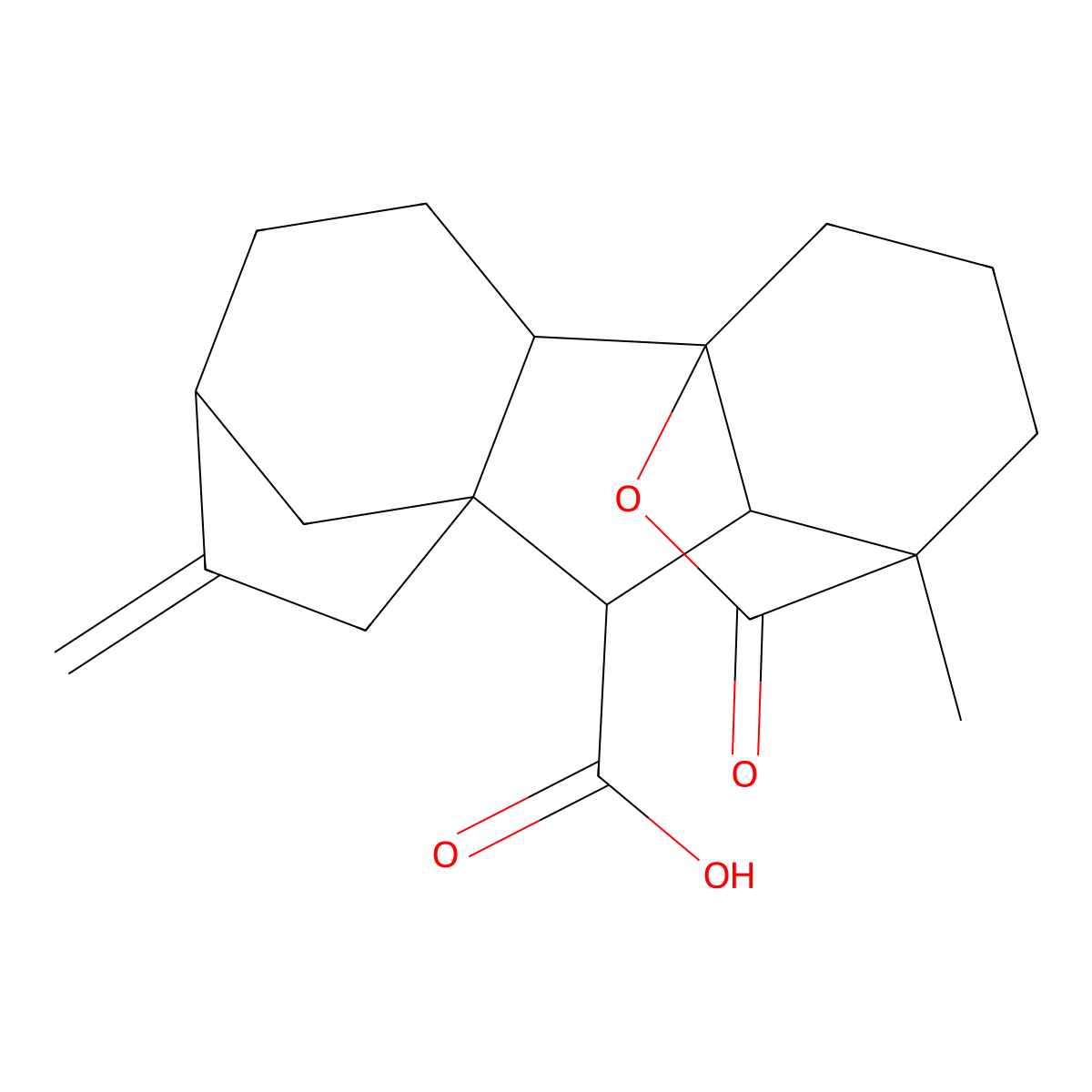 Gibberellin A9 molecular structure, CAS 427-77-0