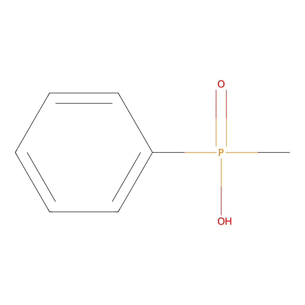 Methylphenylphosphinic acid molecular structure, CAS 4271-13-0