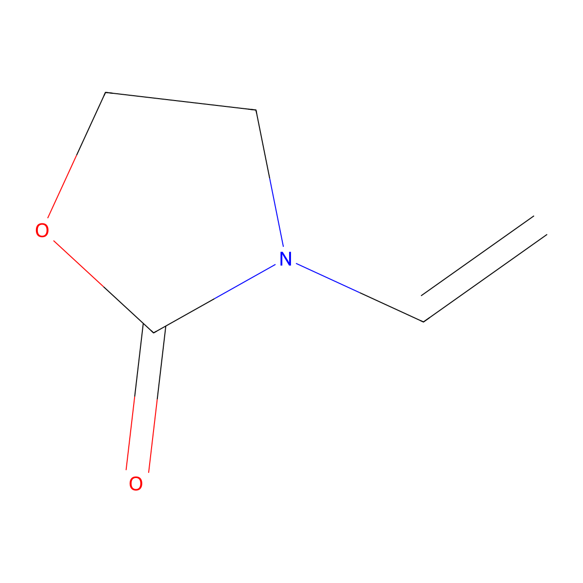 N-vinyl-2-oxazolidinone molecular structure, CAS 4271-26-5