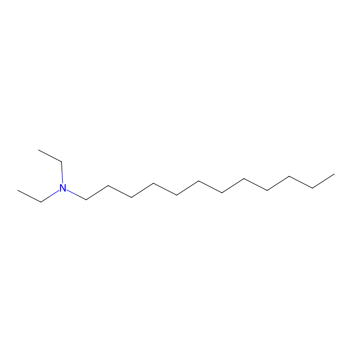 1-Dodecanamine, N,N-diethyl- molecular structure, CAS 4271-27-6