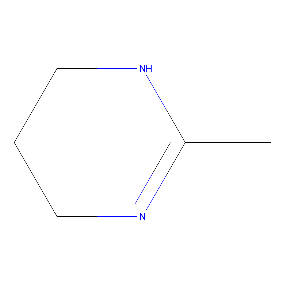 2-Methyl-1,4,5,6-tetrahydropyrimidine molecular structure, CAS 4271-95-8