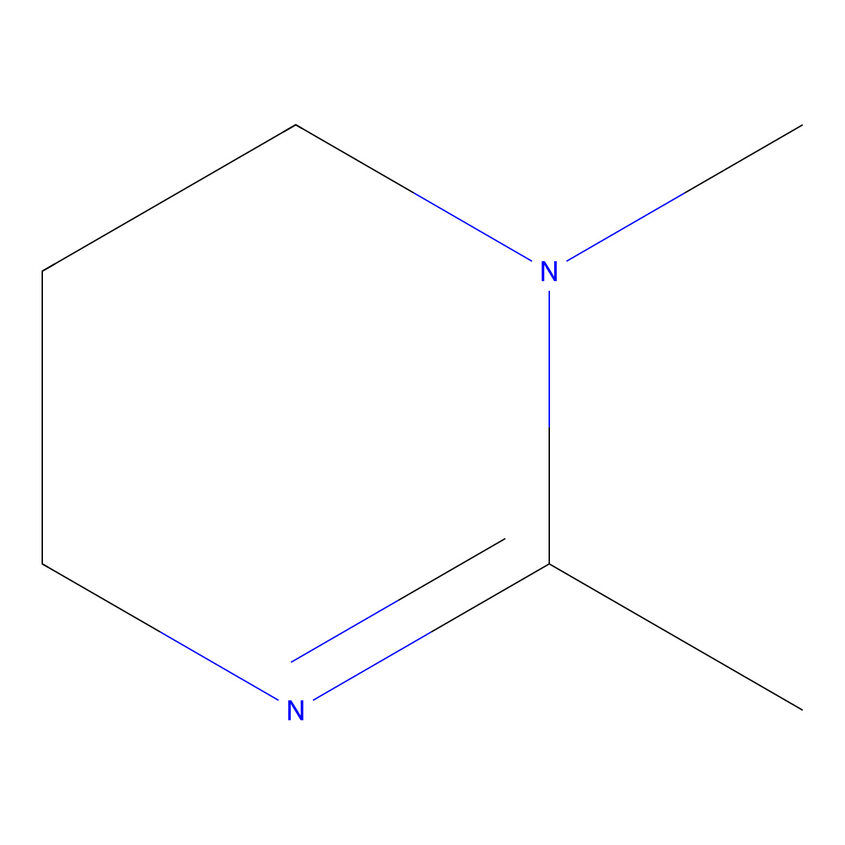 Pyrimidine, 1,4,5,6-tetrahydro-1,2-dimethyl- molecular structure, CAS 4271-96-9
