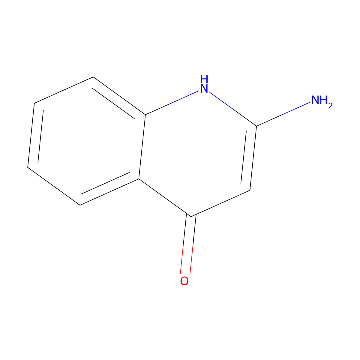 4-Quinolinol, 2-amino- molecular structure, CAS 42712-64-1