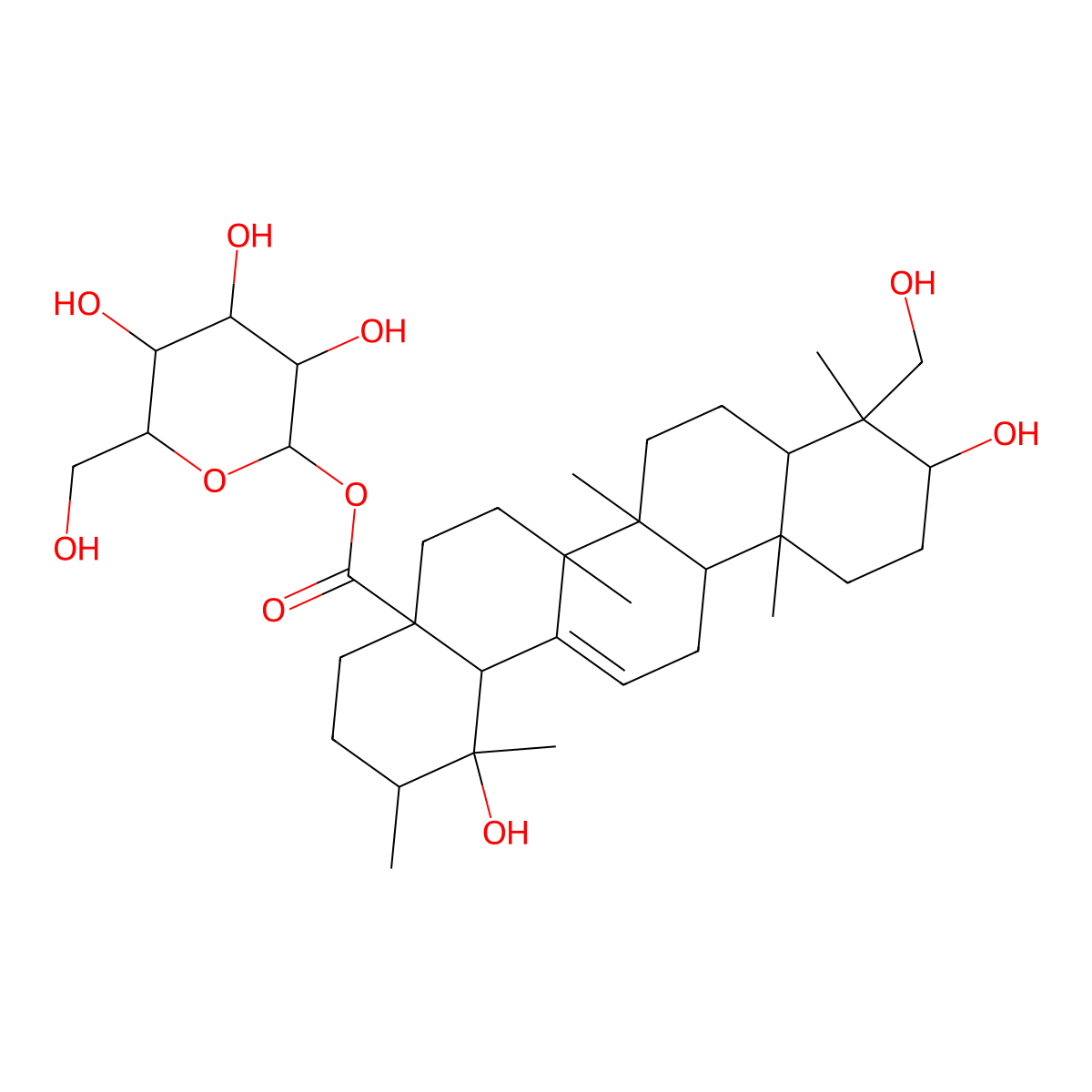 Pedunculoside molecular structure, CAS 42719-32-4
