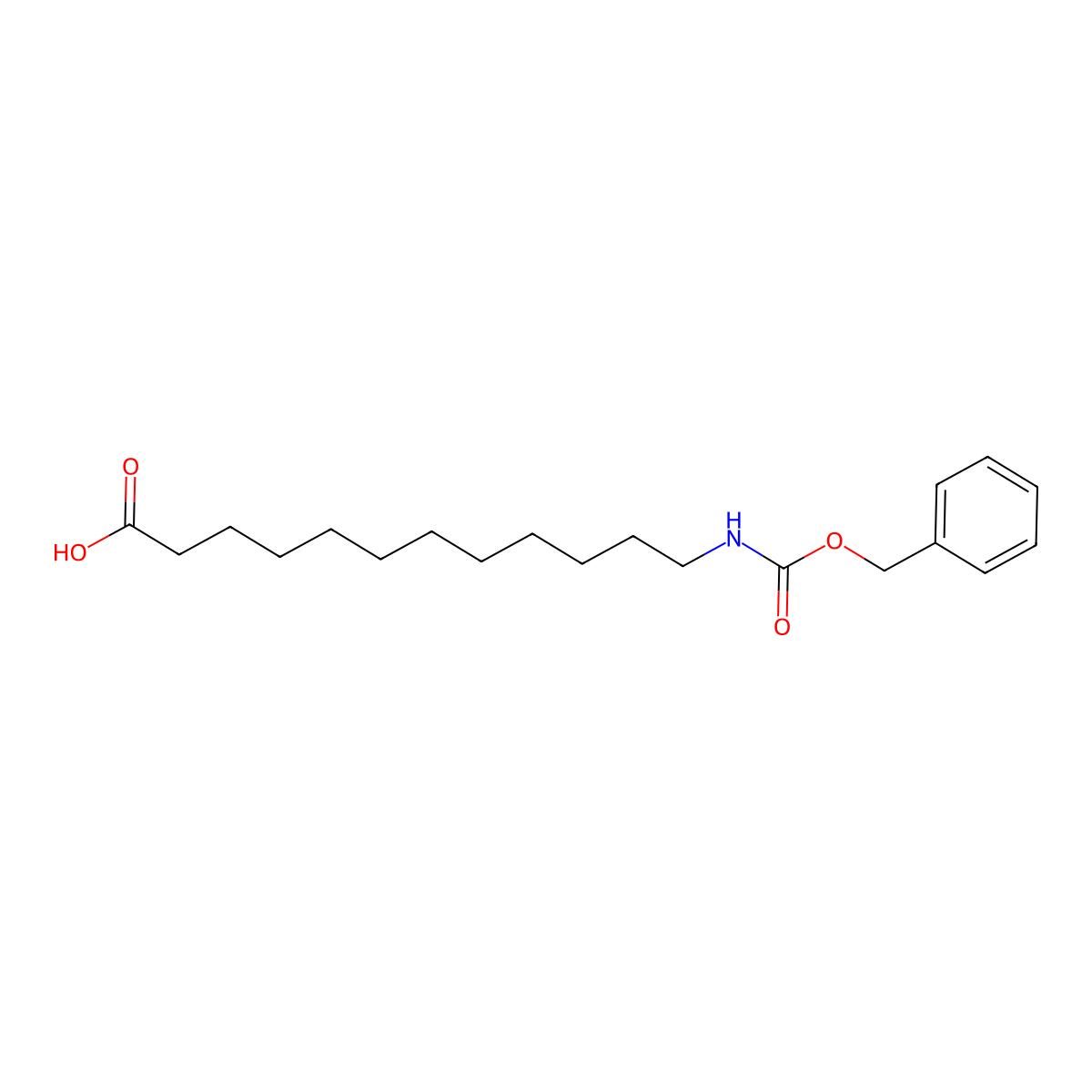 12-(Cbz-amino)dodecanoic acid molecular structure, CAS 4272-07-5