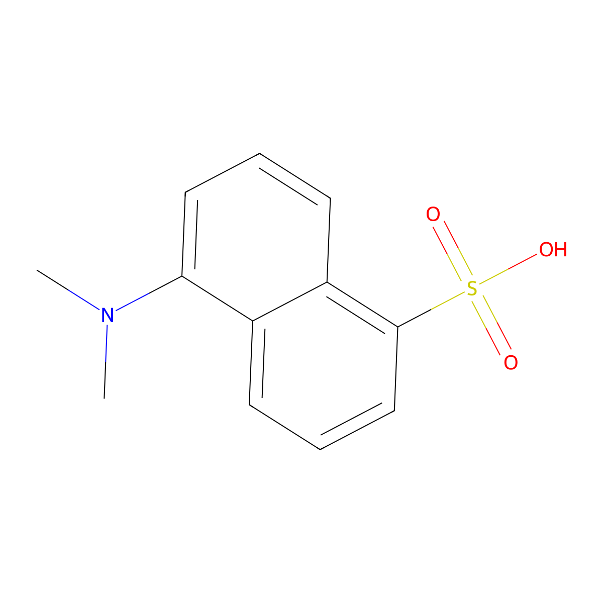 Dansyl acid molecular structure, CAS 4272-77-9