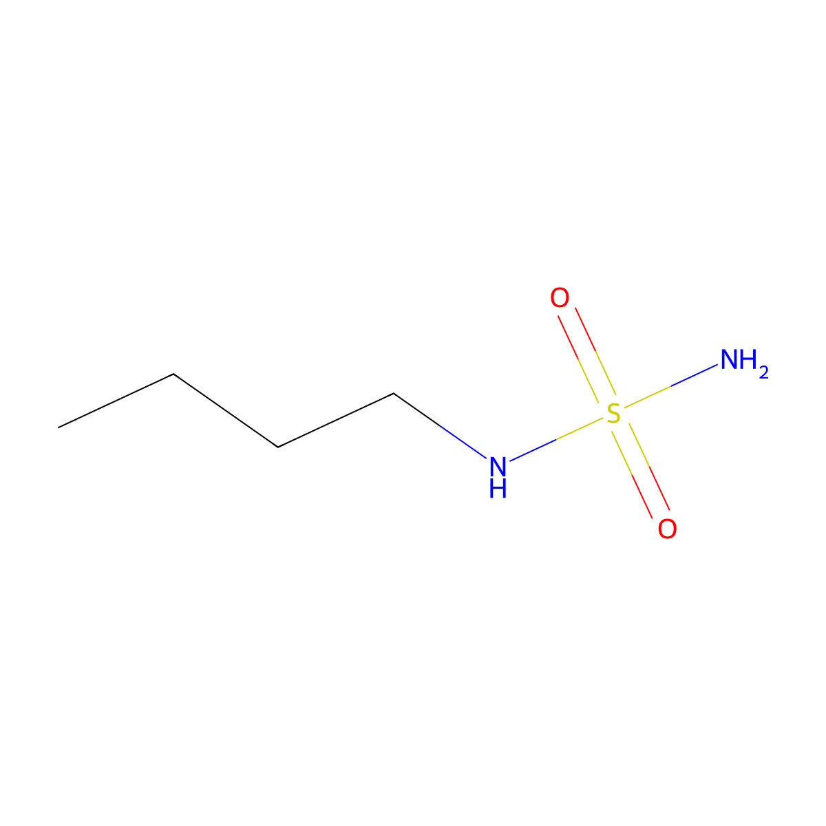 N-butylsulfamide molecular structure, CAS 42731-63-5