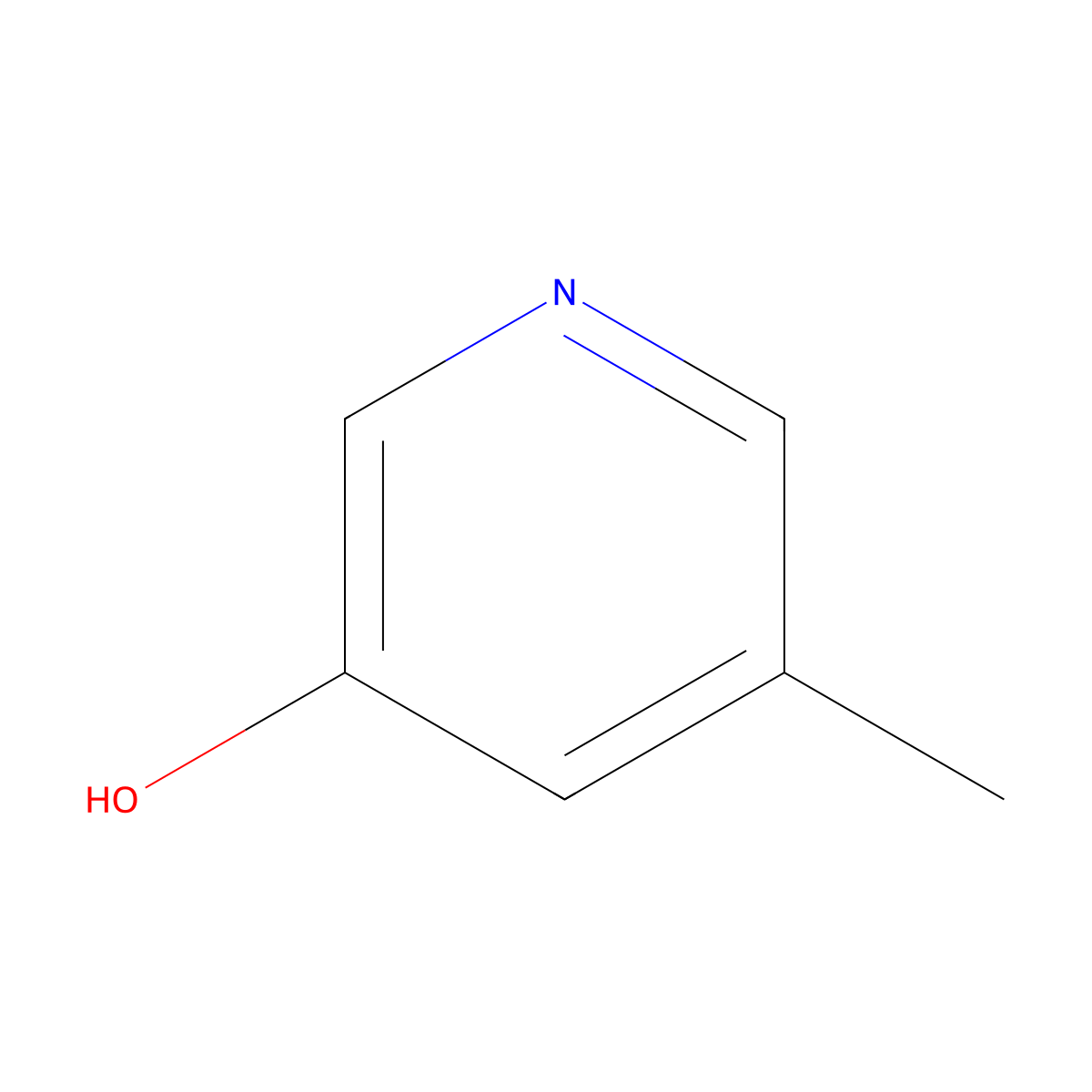 3-Hydroxy-5-methylpyridine molecular structure, CAS 42732-49-0