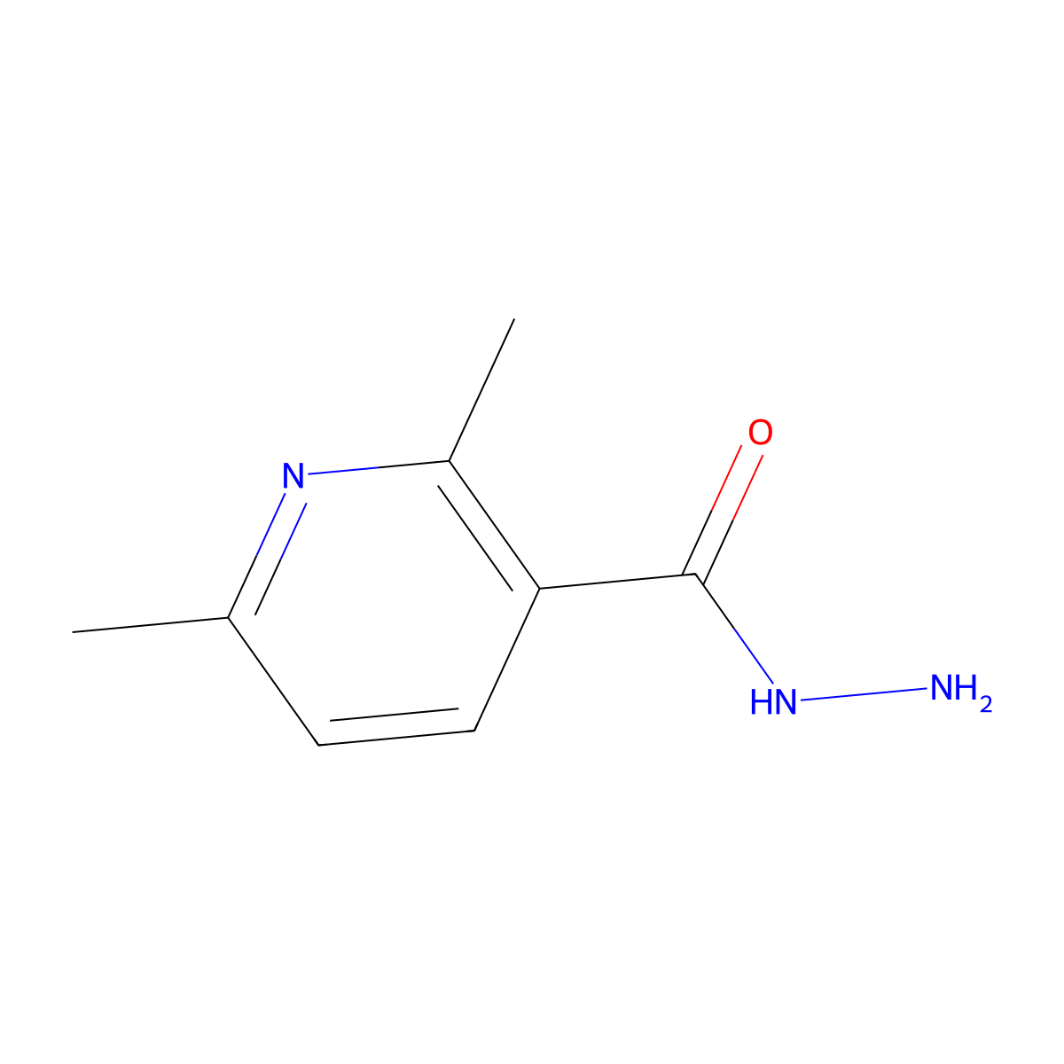 2,6-Dimethyl-3-pyridinecarboxylic Acid Hydrazide molecular structure, CAS 42732-52-5