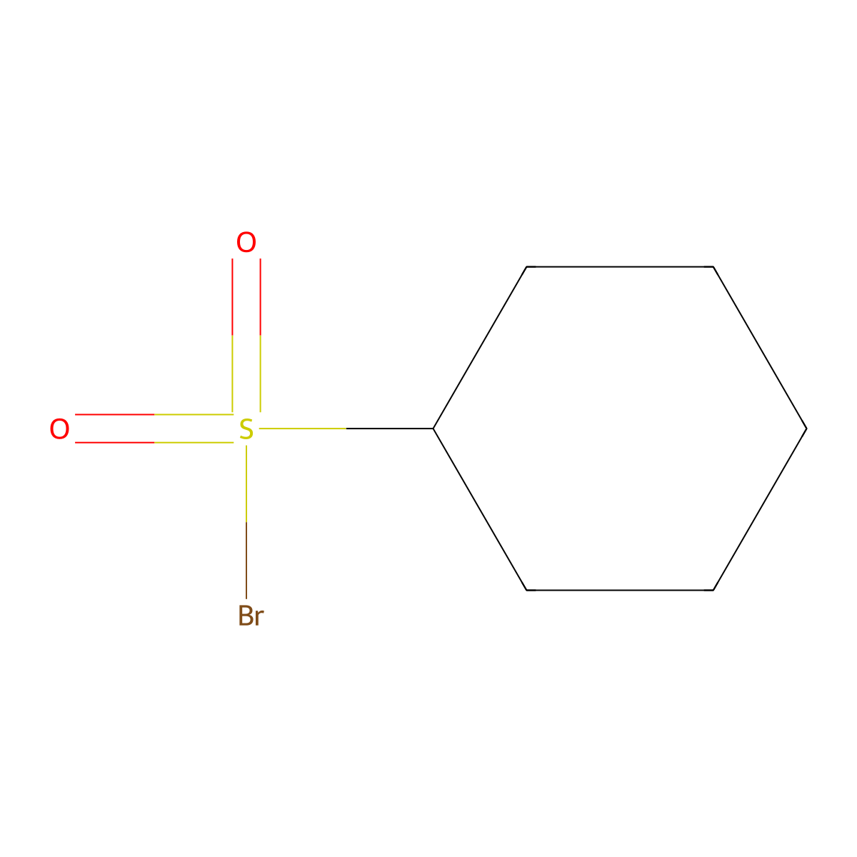 Cyclohexanesulfonyl bromide molecular structure, CAS 42738-18-1