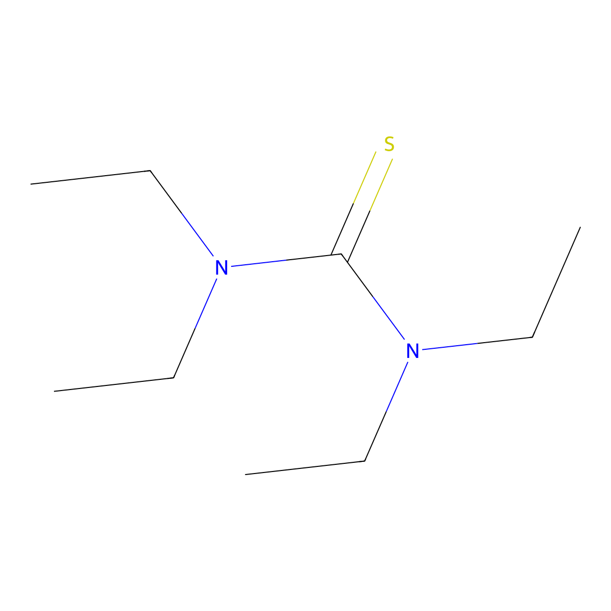 Tetraethylthiourea molecular structure, CAS 4274-15-1