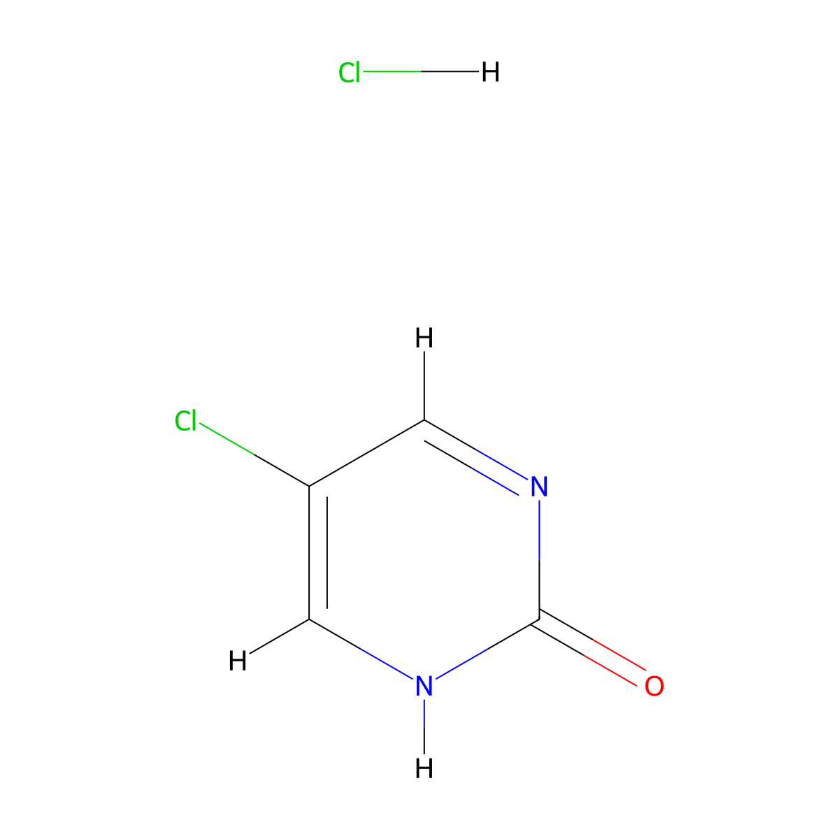 5-Chloropyrimidin-2-ol hydrochloride molecular structure, CAS 42748-90-3