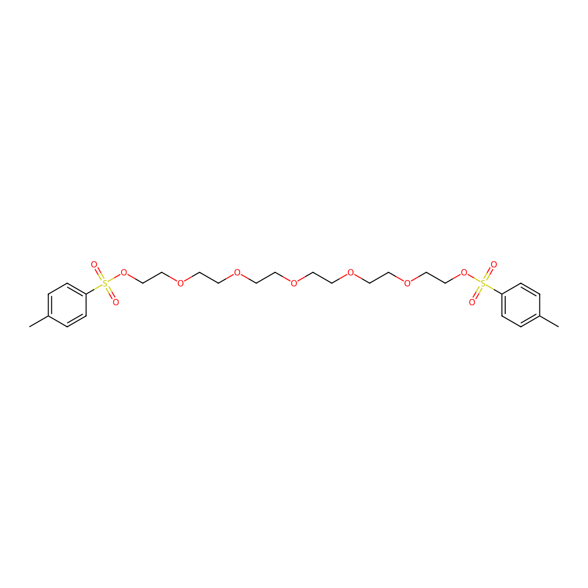 Hexaethylene Glycol Di-p-toluenesulfonate molecular structure, CAS 42749-27-9