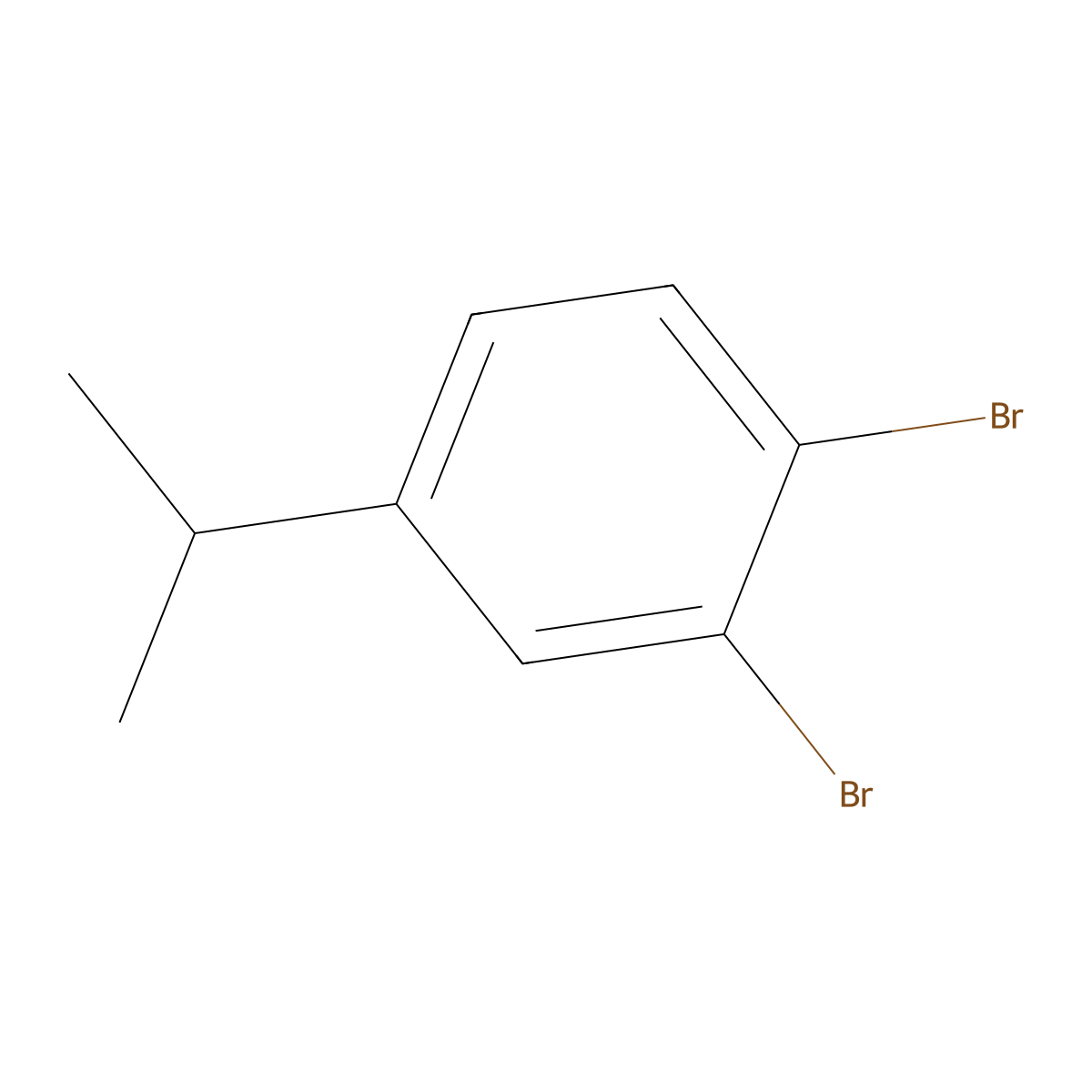 3,4-Dibromo-isopropylbenzene molecular structure, CAS 42755-48-6