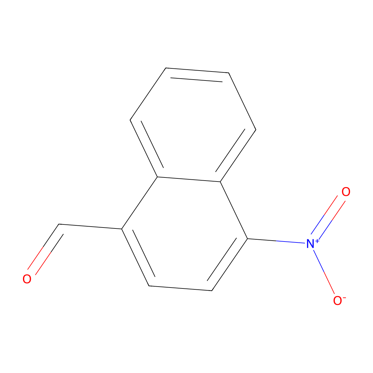 4-Nitronaphthalene-1-carbaldehyde molecular structure, CAS 42758-54-3